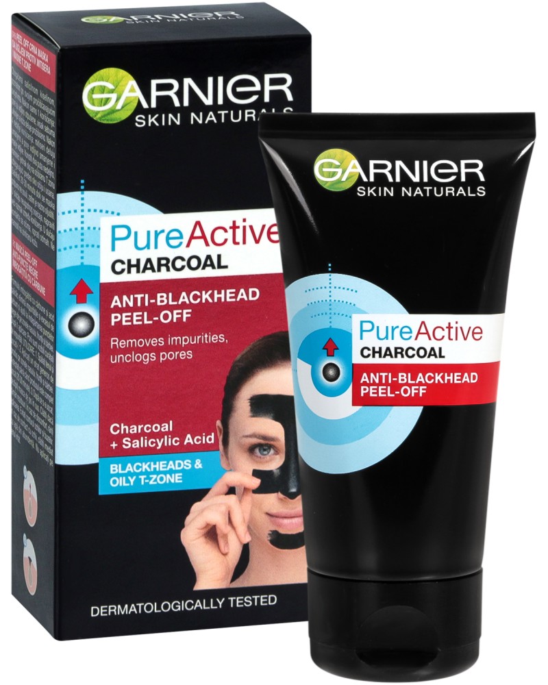 Garnier Pure Active Charcoal Anti-Blackhead Peel-Off -            Pure Active - 