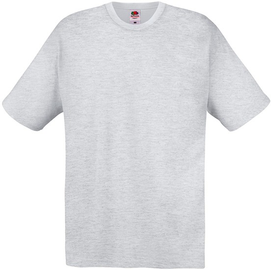   Fruit of the Loom - Heather Grey - 97%   3% ,   Original - 