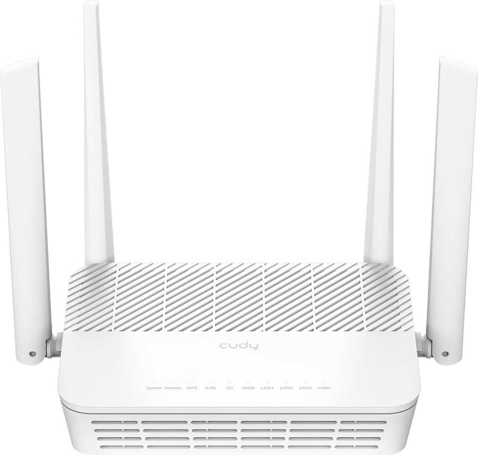 �������� ����� Cudy WR3000S - 2.4 GHz (574 Mbps), 5 GHz (2402 Mbps), 4 ������ - 