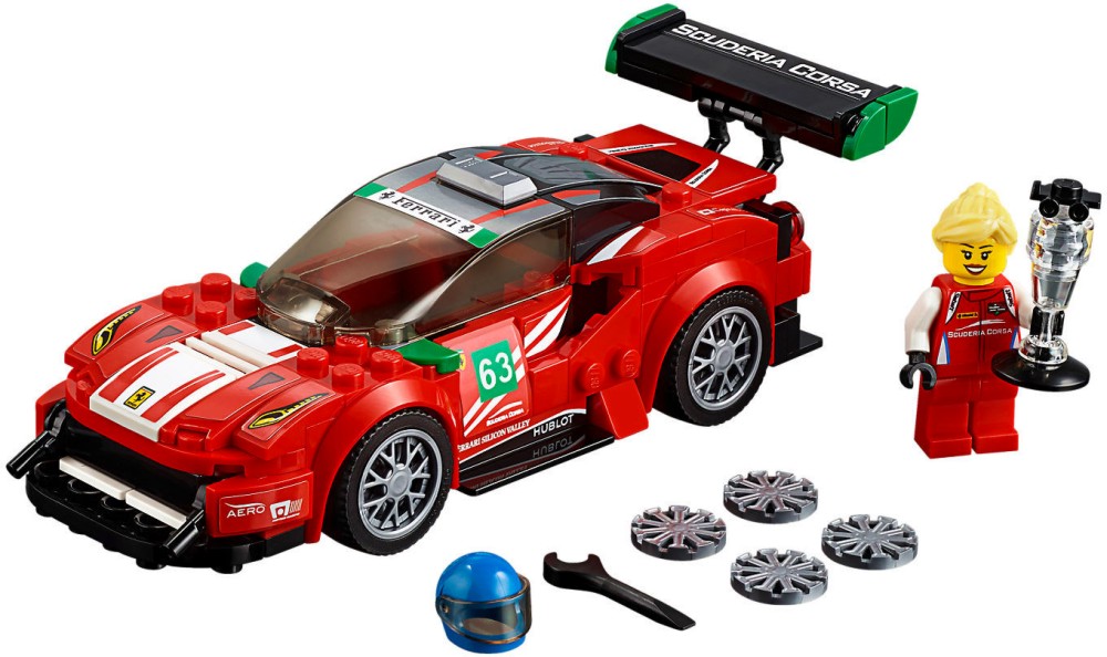   - Ferrari 488 GT3: Scuderia Corsa -     "LEGO: Speed Champions" - 