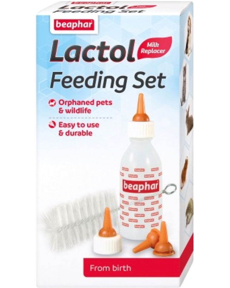 ���� �� ������� �� ���������� ������� Beaphar Lactol Feeding Set - � 4 �������� � ����� �� ���������� - �������