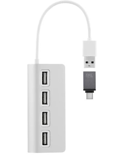 USB-A  T'nB - 4  (4 x USB-A 2.0),   USB Type-C - 