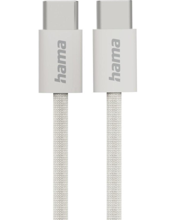 Кабел USB-C male към USB-C male Hama Fabric Кабел USB-C male към USB-C male Hama Fabric - 1 m -