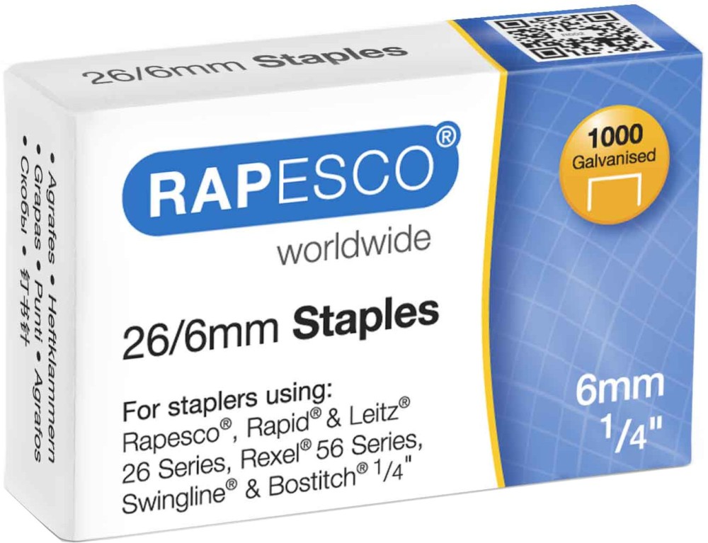    Rapesco 26/6 - 1000  - 