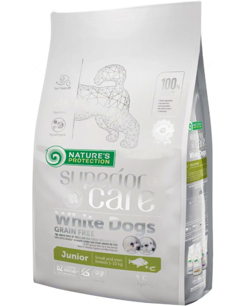        NATURE'S PROTECTION Superior Care White Dog Junior Small Breeds - 1.5  10 kg,   ,   ,  3  12  - 