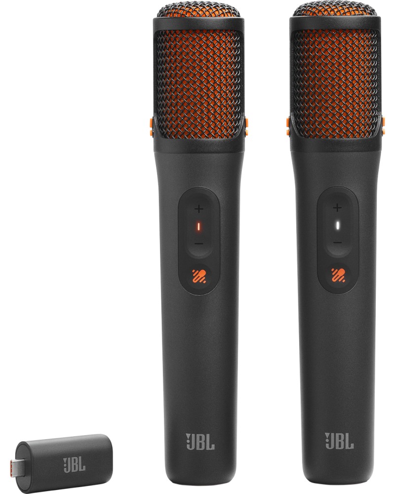 Безжични микрофони JBL EasySing Mics Безжични микрофони JBL EasySing Mics - 2 броя, 50 Hz - 15 kHz, 98 dBA -