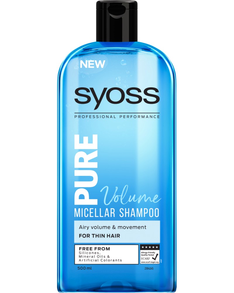 Syoss Pure Volume Micellar Shampoo -        - 