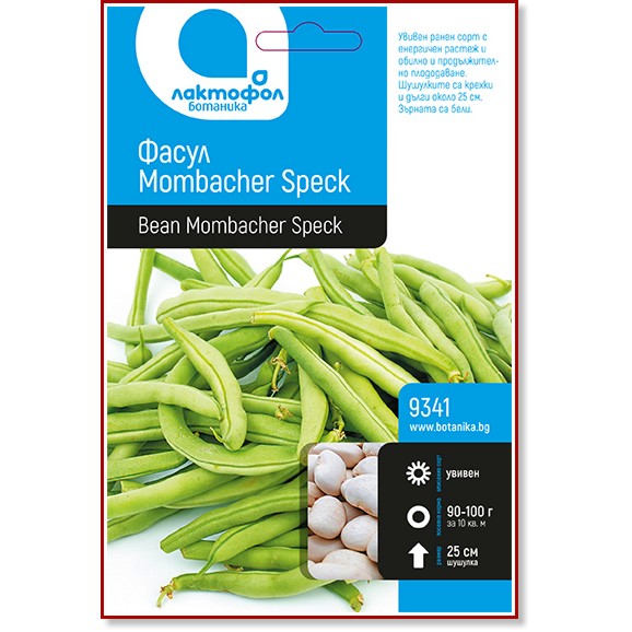 Семена от Фасул - Mombacher Speck Семена от Фасул - Mombacher Speck - От серията Ботаника -