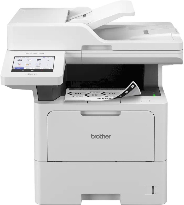 Лазерно мултифункционално устройство Brother MFC-L6710DW Лазерно мултифункционално устройство Brother MFC-L6710DW - Монохромен принтер / копир / скенер / факс, 1200 x 1200 dpi, 50 pages/min, LAN, Wi-Fi, USB, А4 -