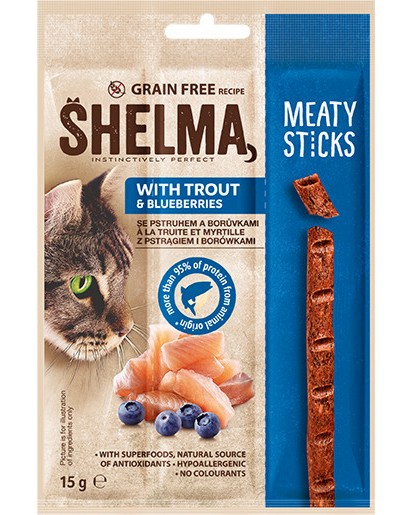    SHELMA Meaty Sticks - 15 g,     - 