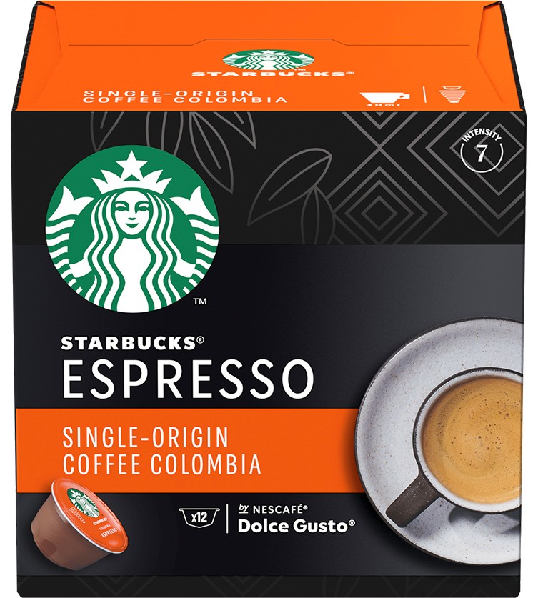   STARBUCKS Espresso Single-Origin Colombia -  12  36  ,   by NESCAFE Dolce Gusto - 