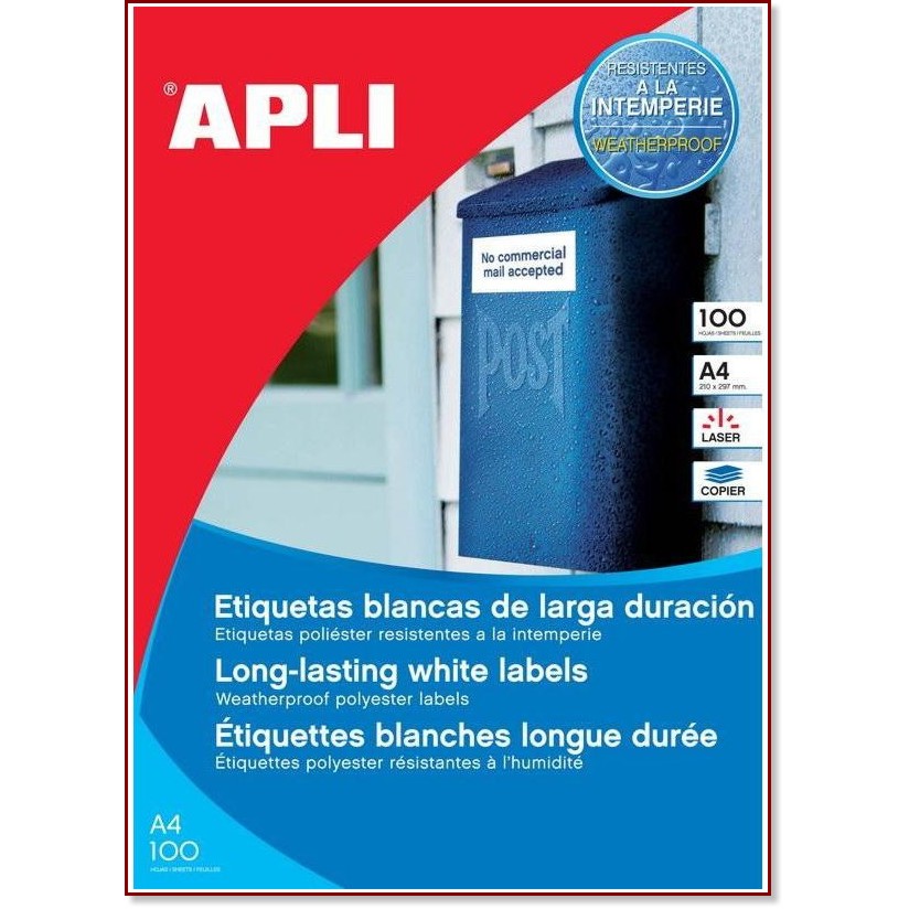       Apli - 100     210 x 297 mm - 