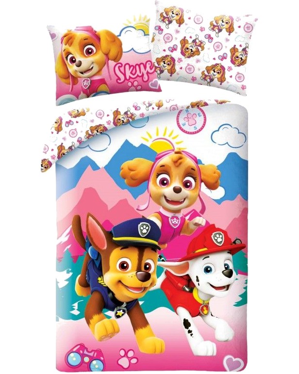     2  Paw Patrol Skye and Friends - 140 x 200 cm,     - 