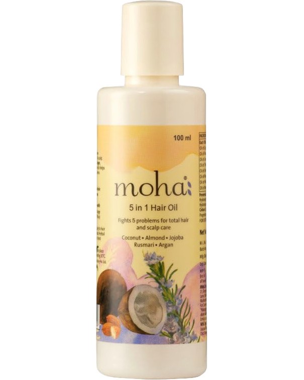 Charak Moha 5 in 1 Hair Oil -  5  1     Moha - 