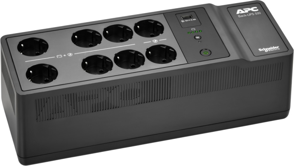 ������������� �������������� ���������� APC Back-UPS BE500G2-GR - 500 VA, 300 W, 6 x Schuko CEE 7, 2 x Schuko CEE 7 surge, USB-A - 