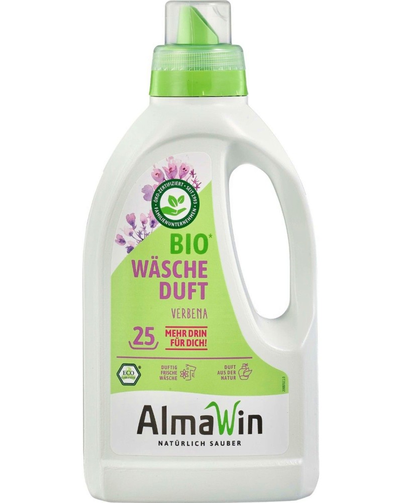 Ароматизатор за пране AlmaWin Ароматизатор за пране AlmaWin - 750 ml, с масло от върбинка и евкалипт - продукт