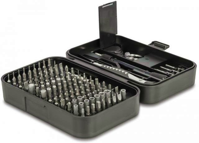 Комплект отвертка с накрайници DeLock 64167 Комплект отвертка с накрайници DeLock 64167 - 130 части -