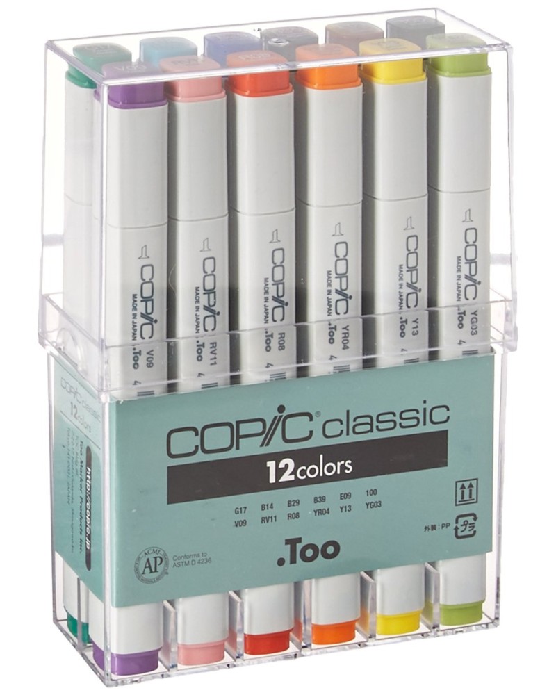   Copic Basic Colours - 12    Classic - 