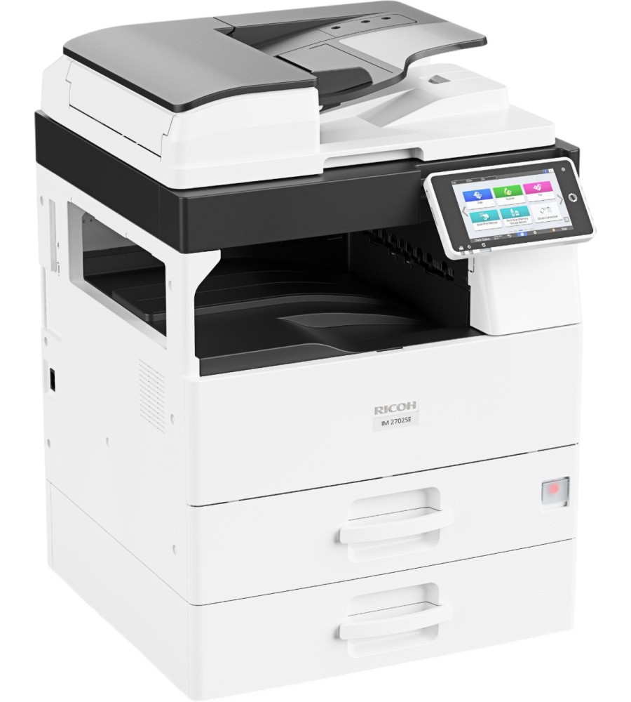 Лазерно мултифункционално устройство RICOH IM 2702SE Лазерно мултифункционално устройство RICOH IM 2702SE - Монохромен принтер / копир / скенер / факс, 600 x 600 dpi, 27 pages/min, USB, A3, Wi-Fi -