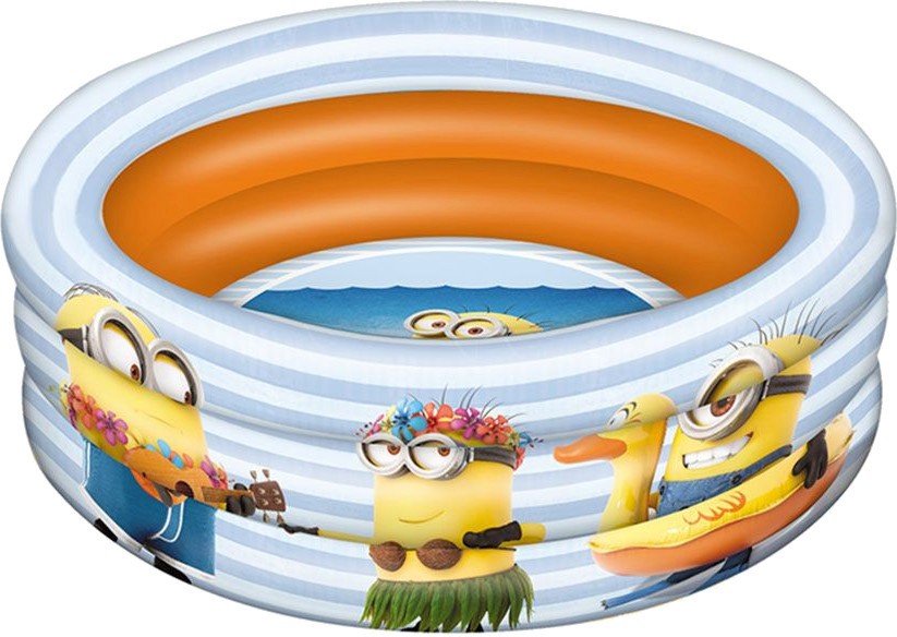 Надуваем бебешки басейн - Миньоните Надуваем бебешки басейн - Миньоните - С диаметър ∅ 100 cm от серията "Аз, проклетникът" - басейн