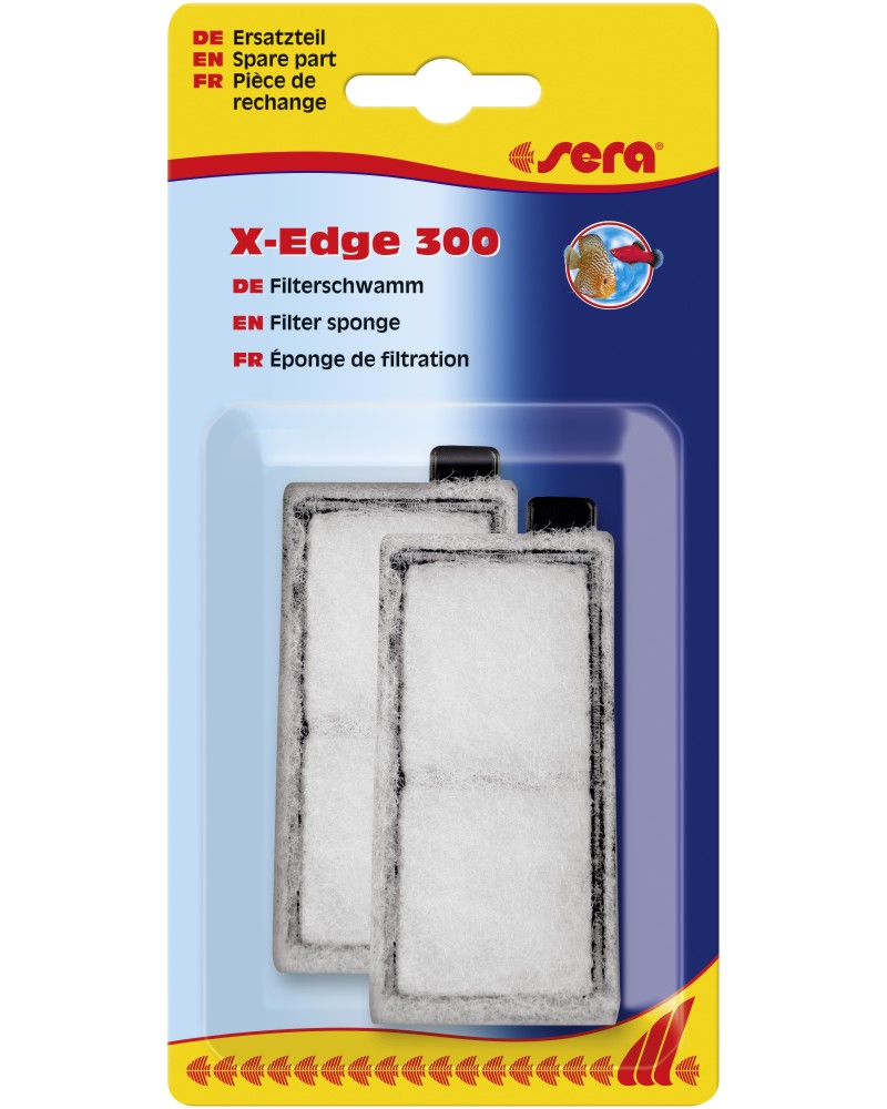 Филтърни подложки sera Framed Filter Mat Филтърни подложки sera Framed Filter Mat - 2 броя, за ъглов филтър X-Edge 300 - продукт