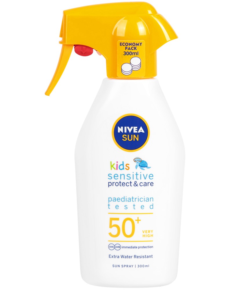 Nivea Sun Kids Sensitive Protect & Care Spray - SPF 50+ -        Sun - 