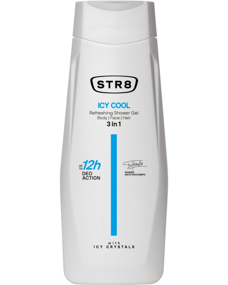 STR8 Icy Cool Refreshing Shower Gel 3 in 1 -       ,    -  
