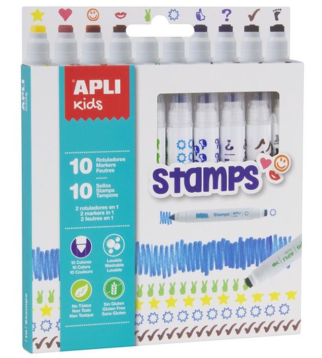  Apli Kids Stamps - 10    - 