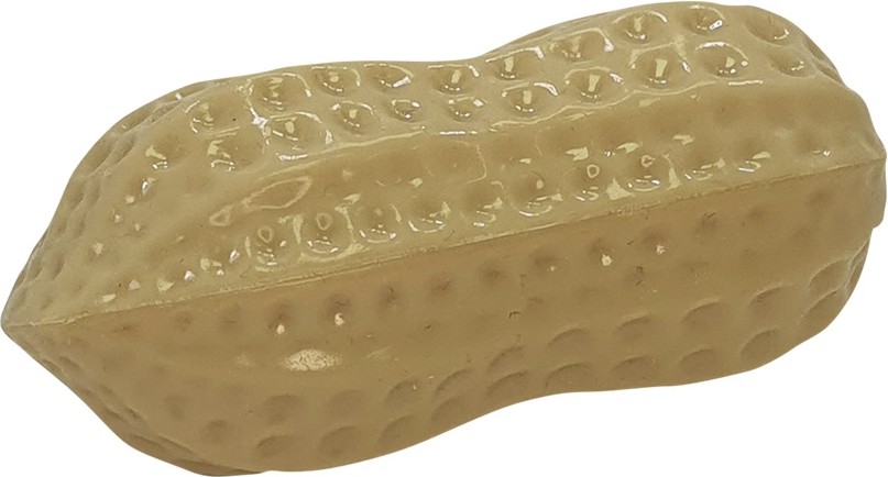 Гумена играчка за кучета Nobby Peanut Гумена играчка за кучета Nobby Peanut - Със звукови ефекти, аромат на фъстък и дължина 11 cm - играчка