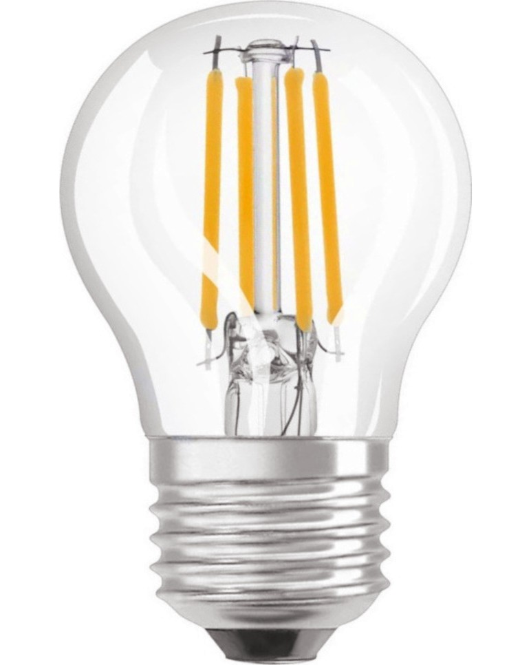 LED крушка LEDVANCE CL P FIL 60 E27 5.5 W 2700K LED крушка LEDVANCE CL P FIL 60 E27 5.5 W 2700K - 806 lm от серията Parathom -