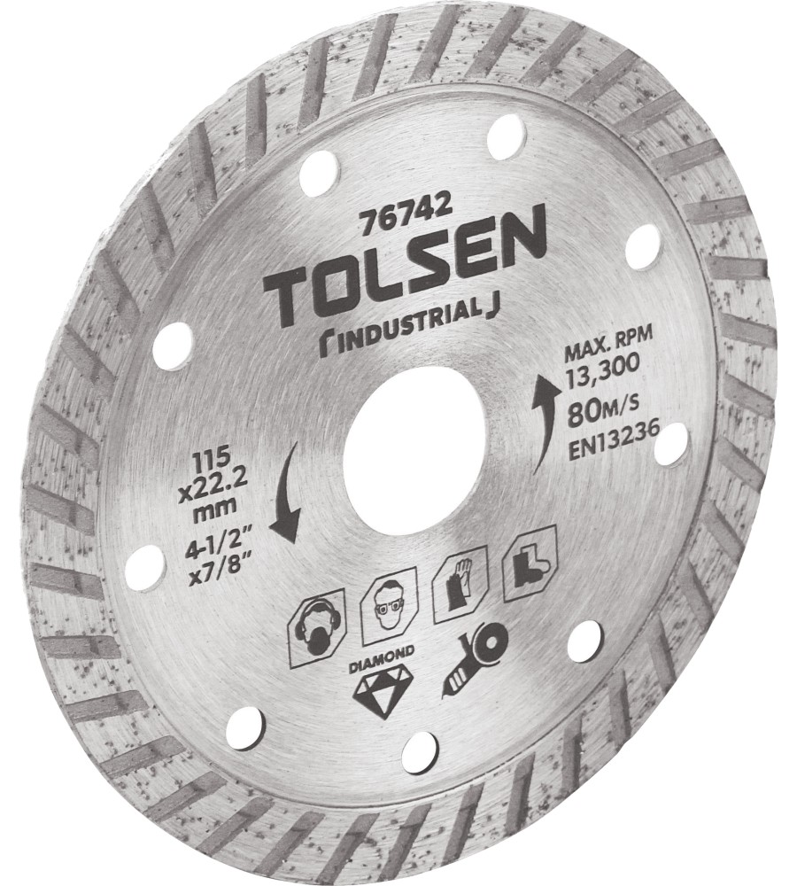        Tolsen - ∅ 115 / 2 / 22.2 mm   Turbo - 