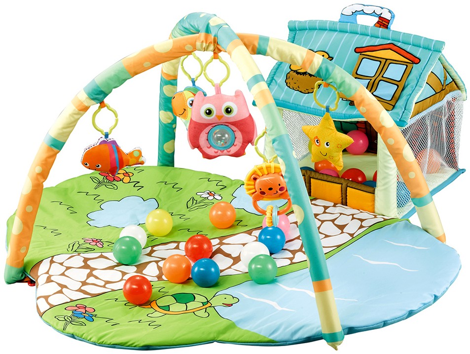 Активна гимнастика Cangaroo Happy Farm Активна гимнастика Cangaroo Happy Farm - С 30 топки за игра - продукт