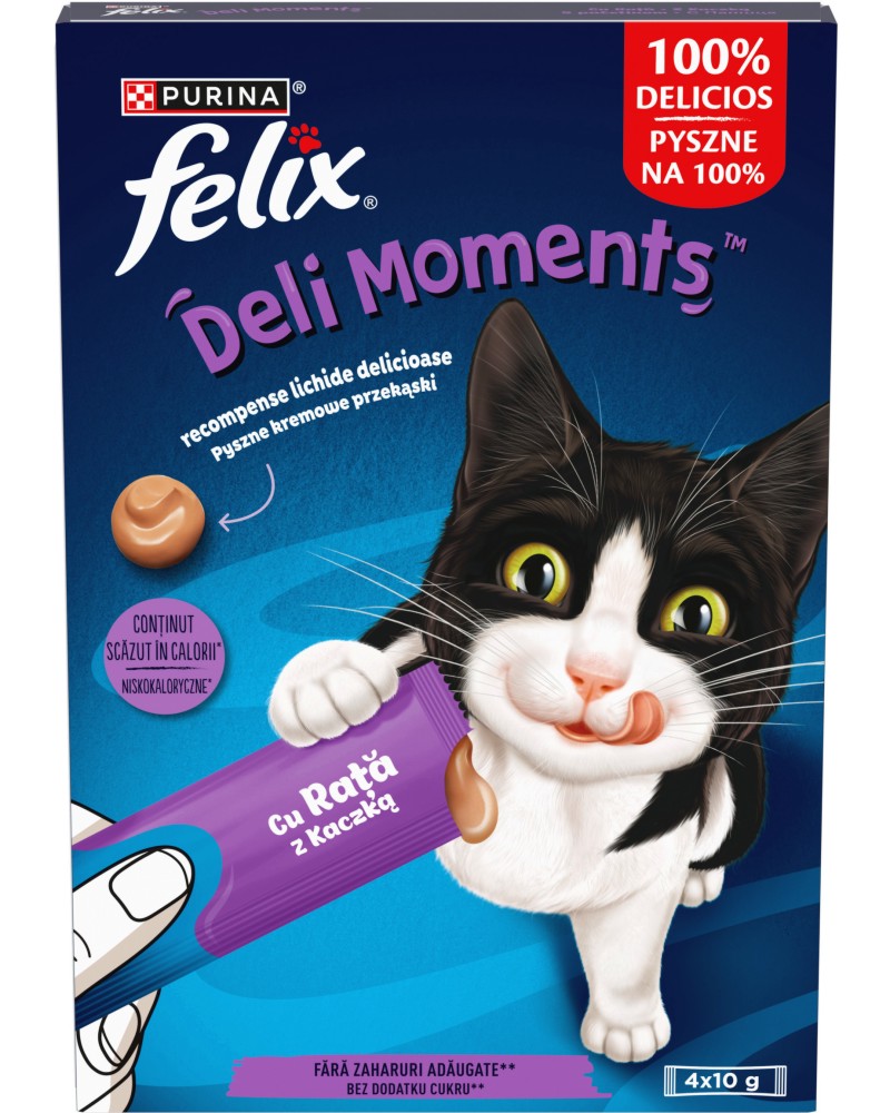������������ ��������� �� ����� Felix Deli Moments - 4 x 10 g, � �������, � ����� ������� - �����