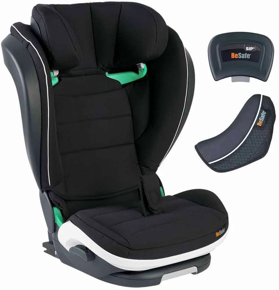 Детско столче за кола BeSafe iZi Flex FIX i-Size: Fresh Black Cab - За Isofix система, от 4 до 12 години - столче за кола