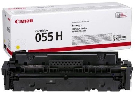 Тонер касета Canon CRG-055H Yellow Тонер касета Canon CRG-055H Yellow - 5900 страници -