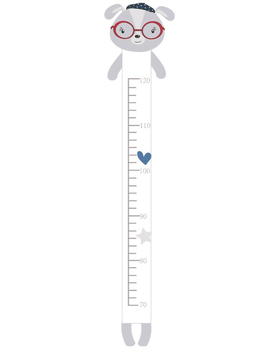 Плюшен ръстомер Kikka Boo Blue Heart Плюшен ръстомер Kikka Boo Blue Heart - От 70 до 120 cm, от серията Love Rome - продукт