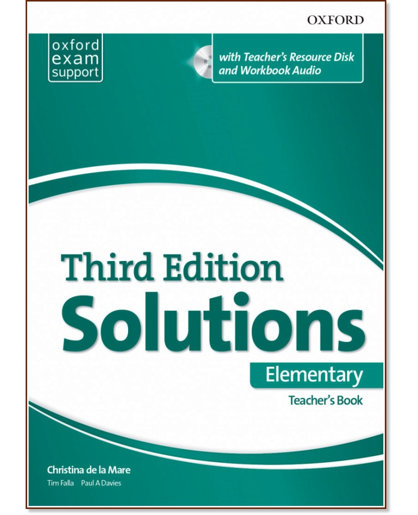 Solutions - Elementary:       : Third Edition - Christina de la Mare, Tim Falla, Paul A. Davies -   