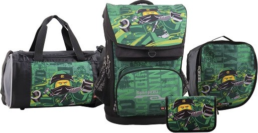 Ученическа раница - Lego Ninjago: Lloyd Spinjitzu Ученическа раница - Lego Ninjago: Lloyd Spinjitzu - Комплект с несесер с ученически пособия, чанта и сак - раница