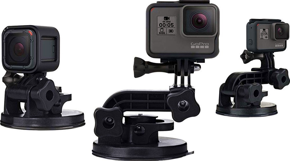 Вакуумна стойка GoPro Suction Cup - За захващане на екшън камери GoPro - 