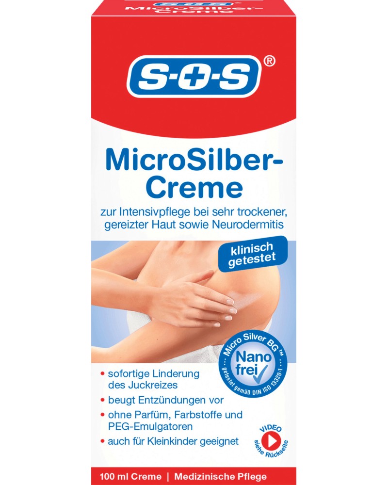 SOS MicroSilver Cream -      - 