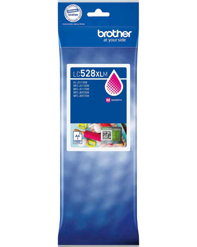 Касета с мастило за принтер Brother LC-528XL Magenta Касета с мастило за принтер Brother LC-528XL Magenta - 10000 страници -