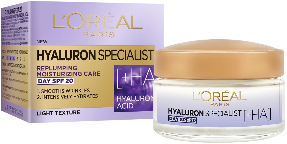L'Oreal Hyaluron Specialist Day Cream SPF 20 -      Hyaluron Specialist - 