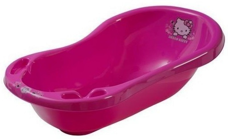 Бебешка вана с изход за оттичане Maltex - С дължина 84 cm, на тема Hello Kitty - продукт