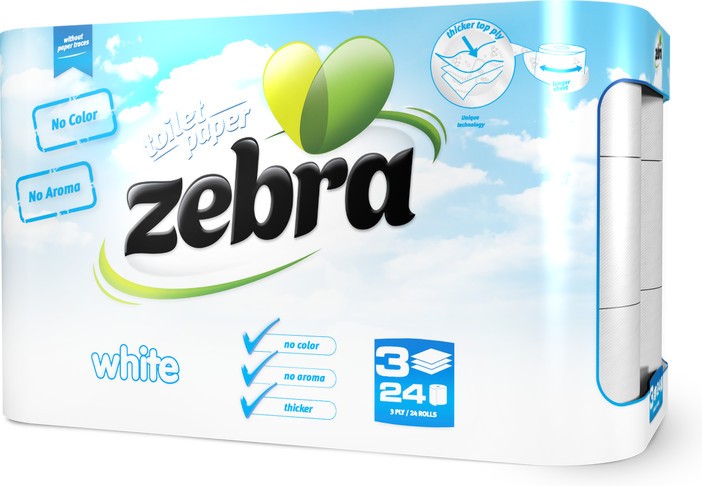    Zebra White - 24  - 
