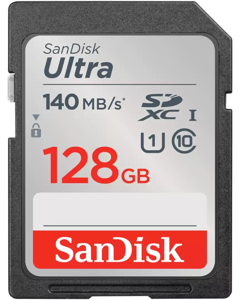 SDXC карта памет 128 GB SanDisk SDXC карта памет 128 GB SanDisk - Class 10, U1 от серията Ultra -