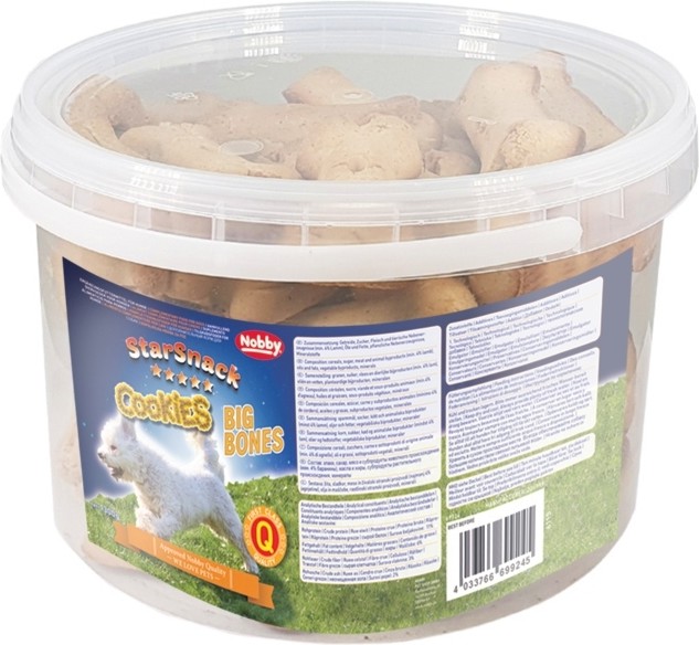 Бисквити за кучета Nobby Cookies Big Bones Бисквити за кучета Nobby Cookies Big Bones - 1.3 kg, от серията StarSnack - храна