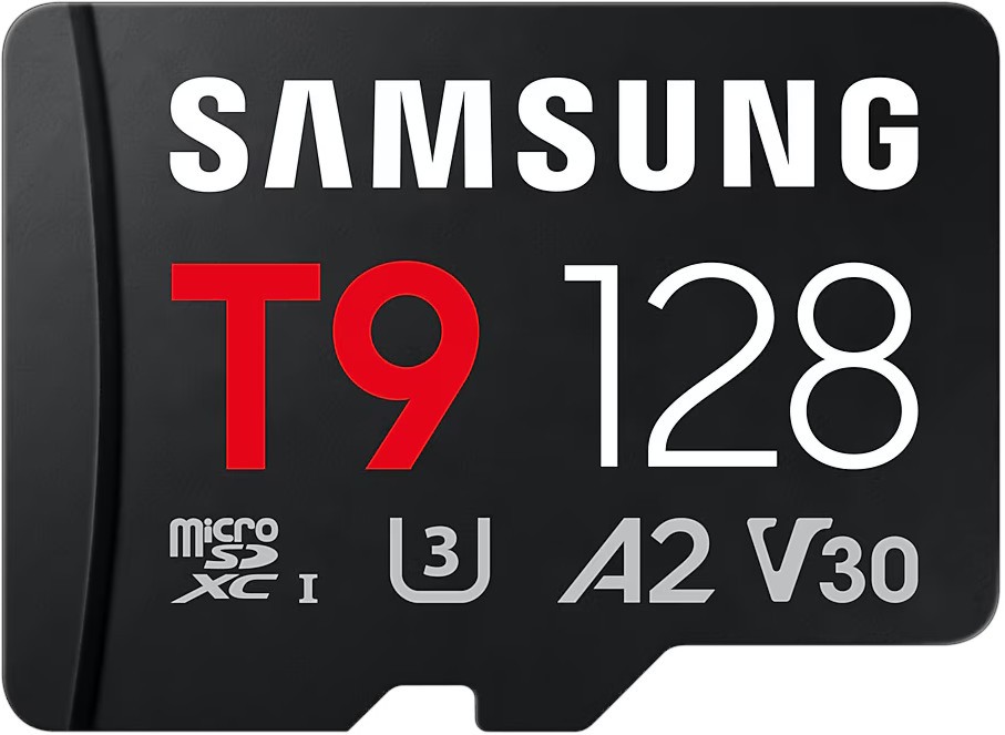 Micro SDXC карта памет 128 GB Samsung T9 Micro SDXC карта памет 128 GB Samsung T9 - A2, UHS-I, U3, V30, с USB четец -