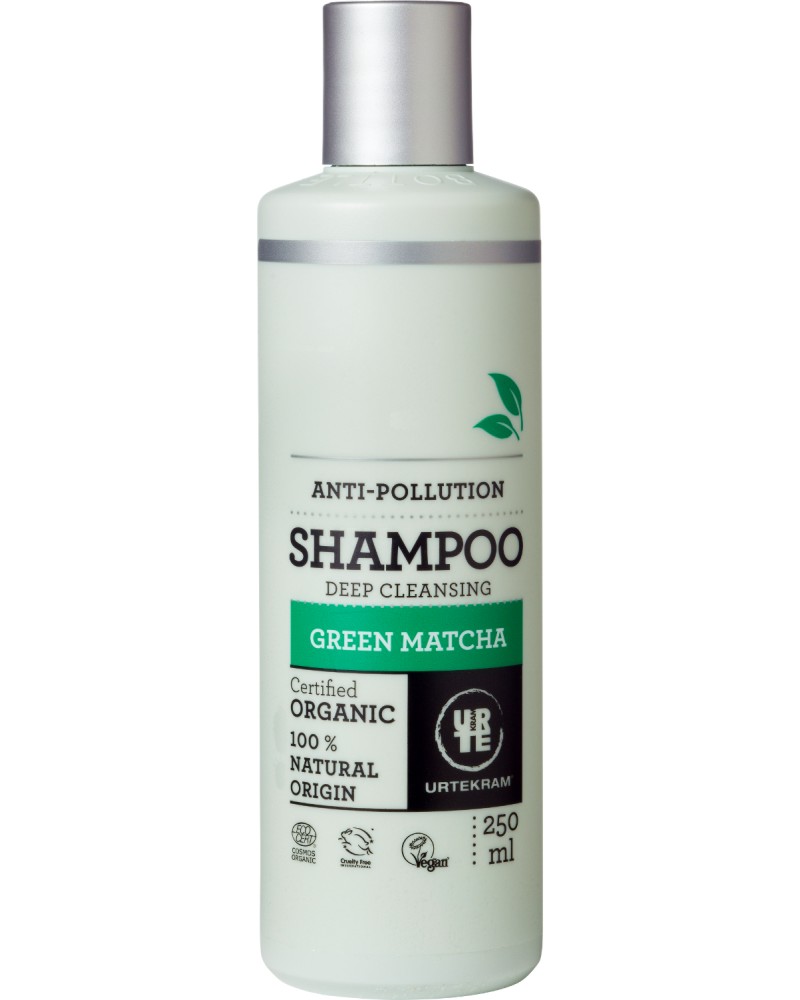 Urtekram Green Matcha Anti-Pollution Deep Cleansing Shampoo -          "Green Matcha" - 