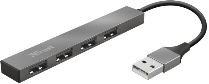 USB-A хъб TRUST Halyx USB-A хъб TRUST Halyx - 4 порта -