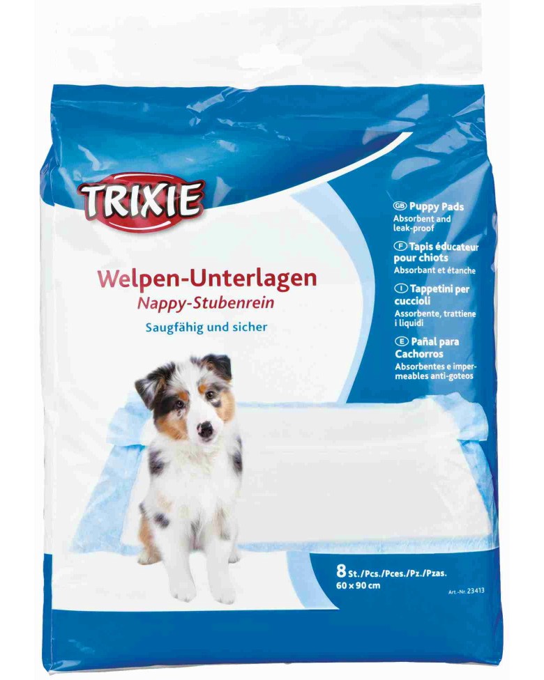 Хигиенни постелки за кучета Trixie Хигиенни постелки за кучета Trixie - 8 броя, 60 x 90 cm - продукт
